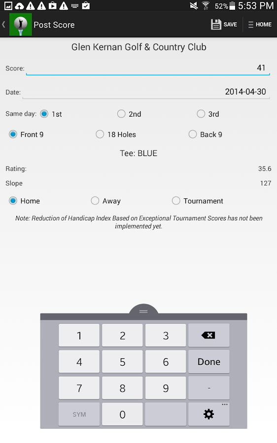 Download Golf Handicap Rules Info