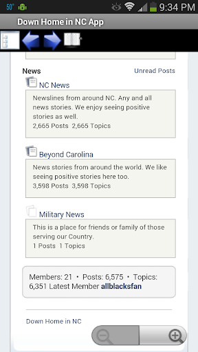 Down Home in NC forum app