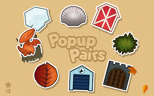 Android application Popup Pairs screenshort