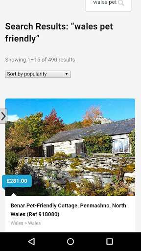 Wales Pet Friendly Cottages