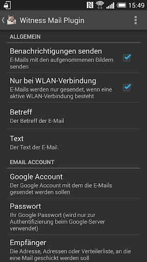 Witness Mail Plugin