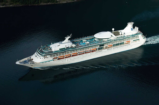 Vision-of-the-Seas-aerial-2 - Vision of the Seas' Mediterranean itineraries include port calls in Spain, France, Italy and Greece.