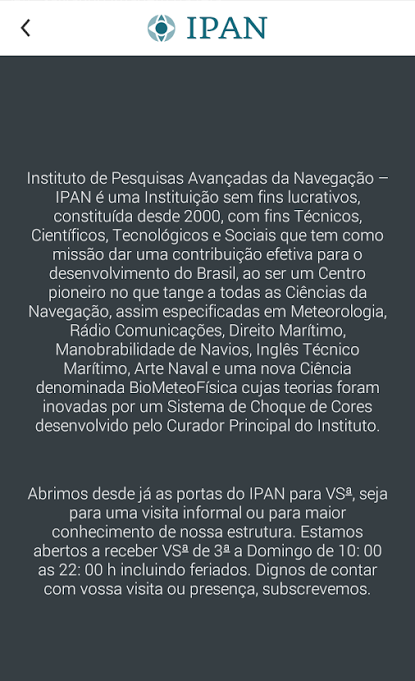Android application IPAN MASCES - Teresópolis screenshort