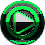 Poweramp skin Black Green v3.10