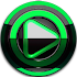 Poweramp skin Black Green v3.10