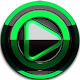 Poweramp skin Black Green v3.10