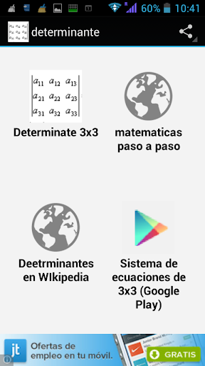 Determinante de una matriz 3x3