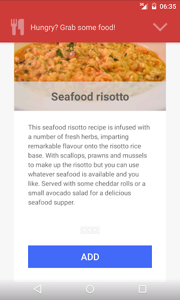 GrabSomeFood Test screenshot