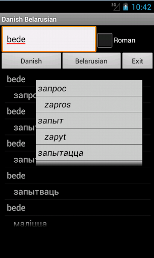 Belarusian Danish Dictionary