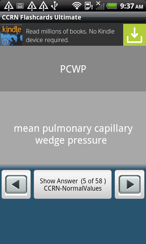 CCRN Flashcards Ultimate Screen 3