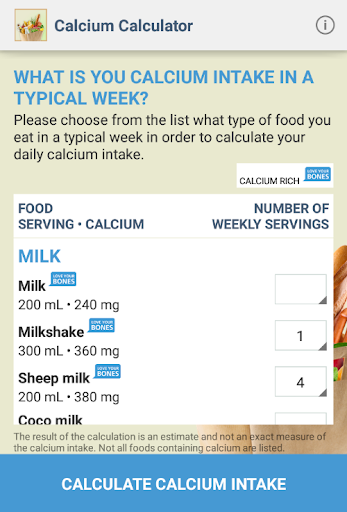 【免費健康App】IOF Calcium Calculator-APP點子