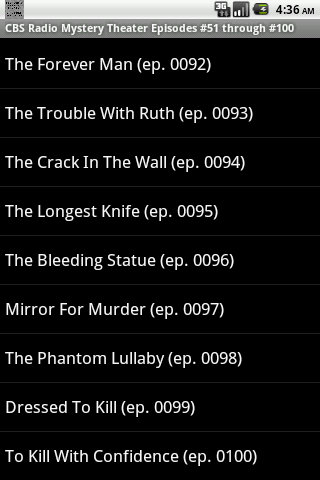 【免費音樂App】CBS Radio Mystery Theater V.02-APP點子