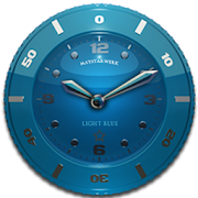 Clock Widget Lightblue Star