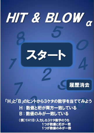 Hit Blow α 【数字当て脳トレゲーム】