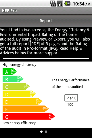 Home Energy Performance Screen 2