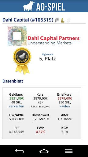 AG-Spiel.de Börsenspiel Aktien