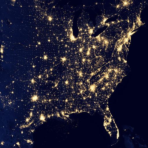 USA Earth At Night Wallpaper 個人化 App LOGO-APP開箱王