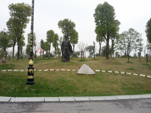 抚州市人民公园清朝人雕塑