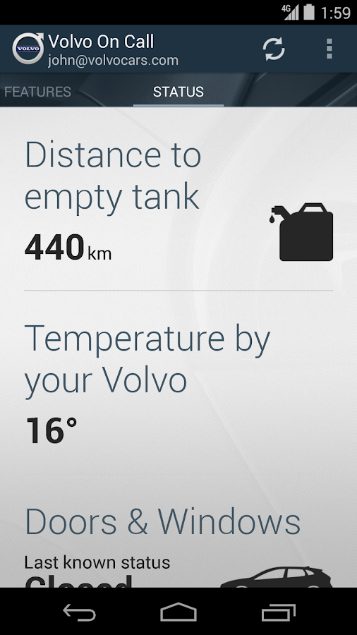 Приложение volvo on call