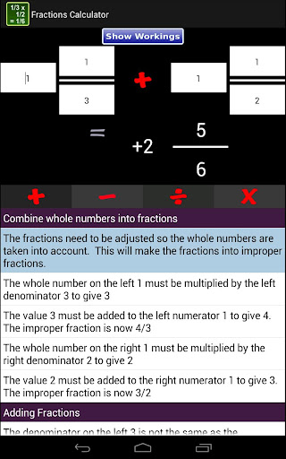 Fractions Calculator