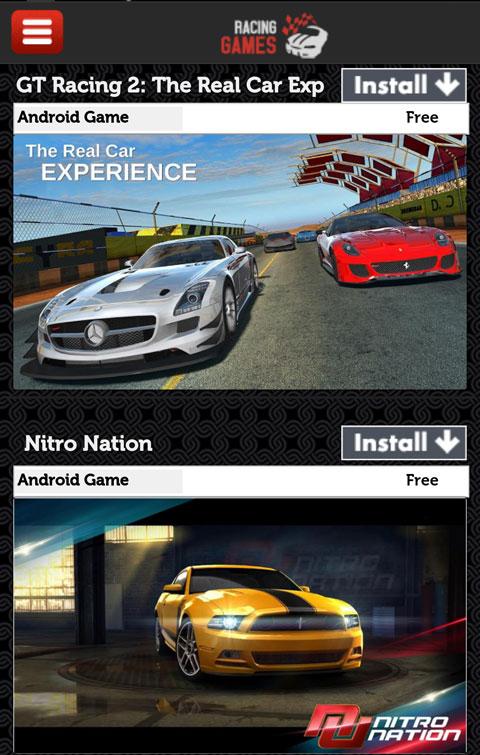 Racing Games Screen 3