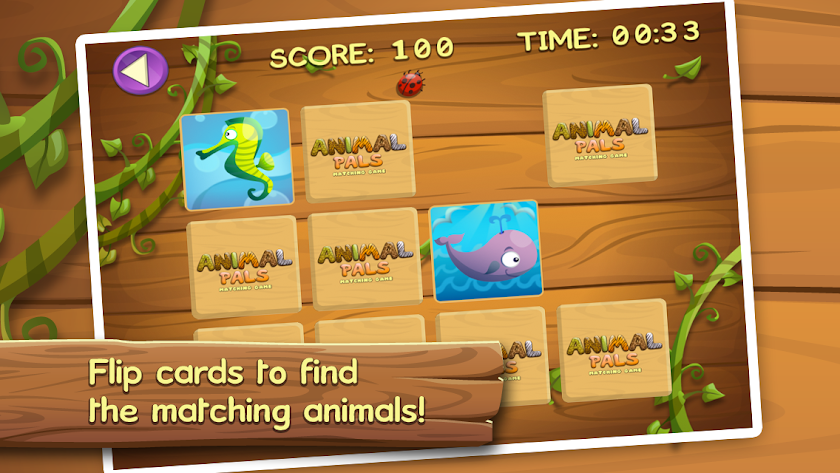 Animal Pals Matching Game Screen 2