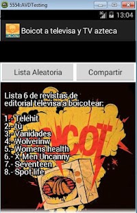 Lastest Boicot a Televisa y TV azteca APK for PC