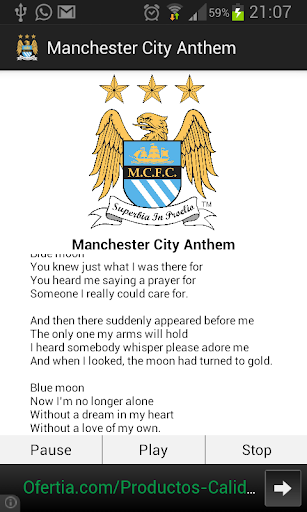 Manchester City Anthem