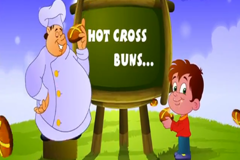 Kids Rhyme Hot Cross Buns