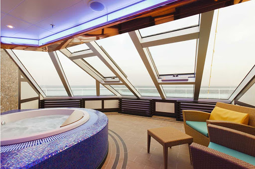 Costa Favolosa's Samsara Grand Suites include a private whirlpool.