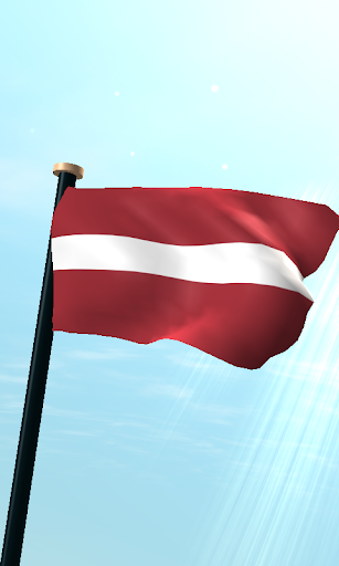 Latvia Flag 3D Live Wallpaper