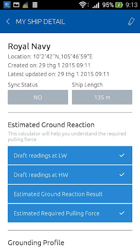 Grounding Profile by GSC