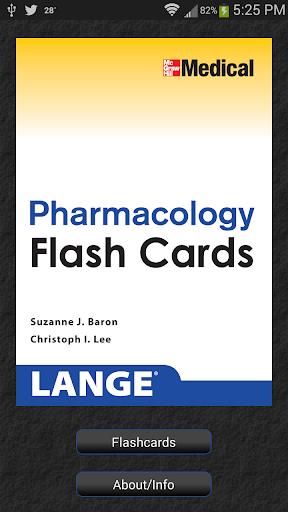 Pharmacology Lange Flash Cards