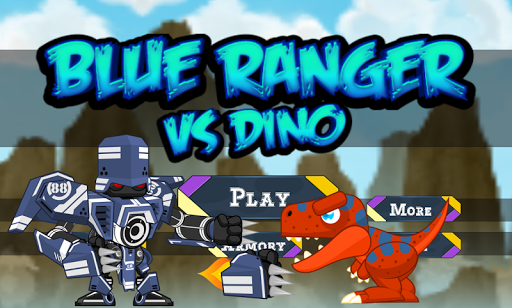 Dinosaur VS Blue Rangers Robot