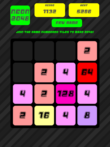 【免費解謎App】Neon 2048: Block Tile Puzzle-APP點子