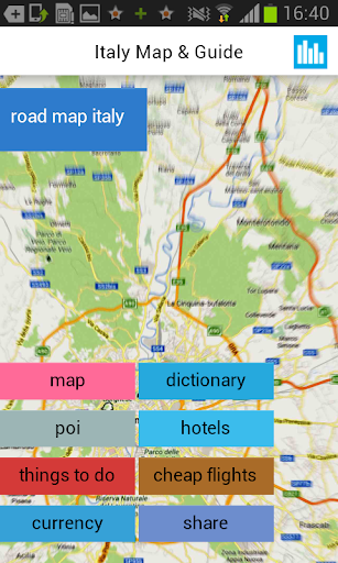 Italy Offline Road Map
