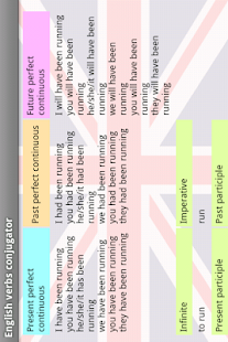 Free English verbs conjugator APK for Android
