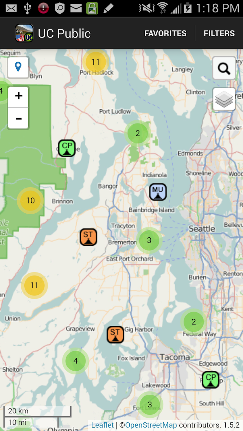 Ultimate US Public Campgrounds Screen 1