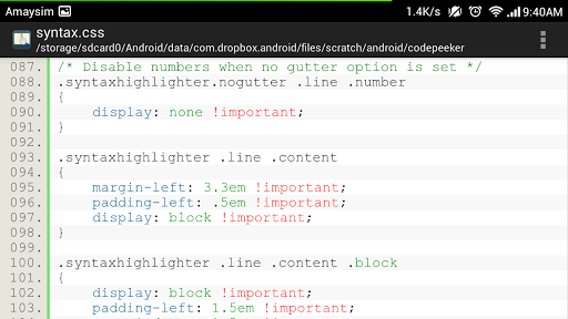 Code Peeker Lite Source Reader