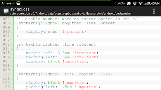 Free Code Peeker Lite Source Reader APK for Android