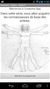 Capture d'ecran de l'application Android Anatomy - Arteries