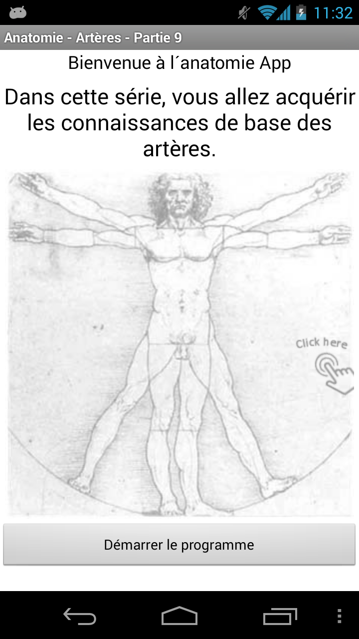 Android application Anatomy - Arteries screenshort