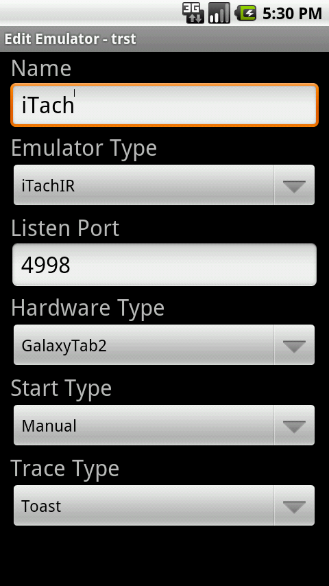 IR Blaster Screen 2