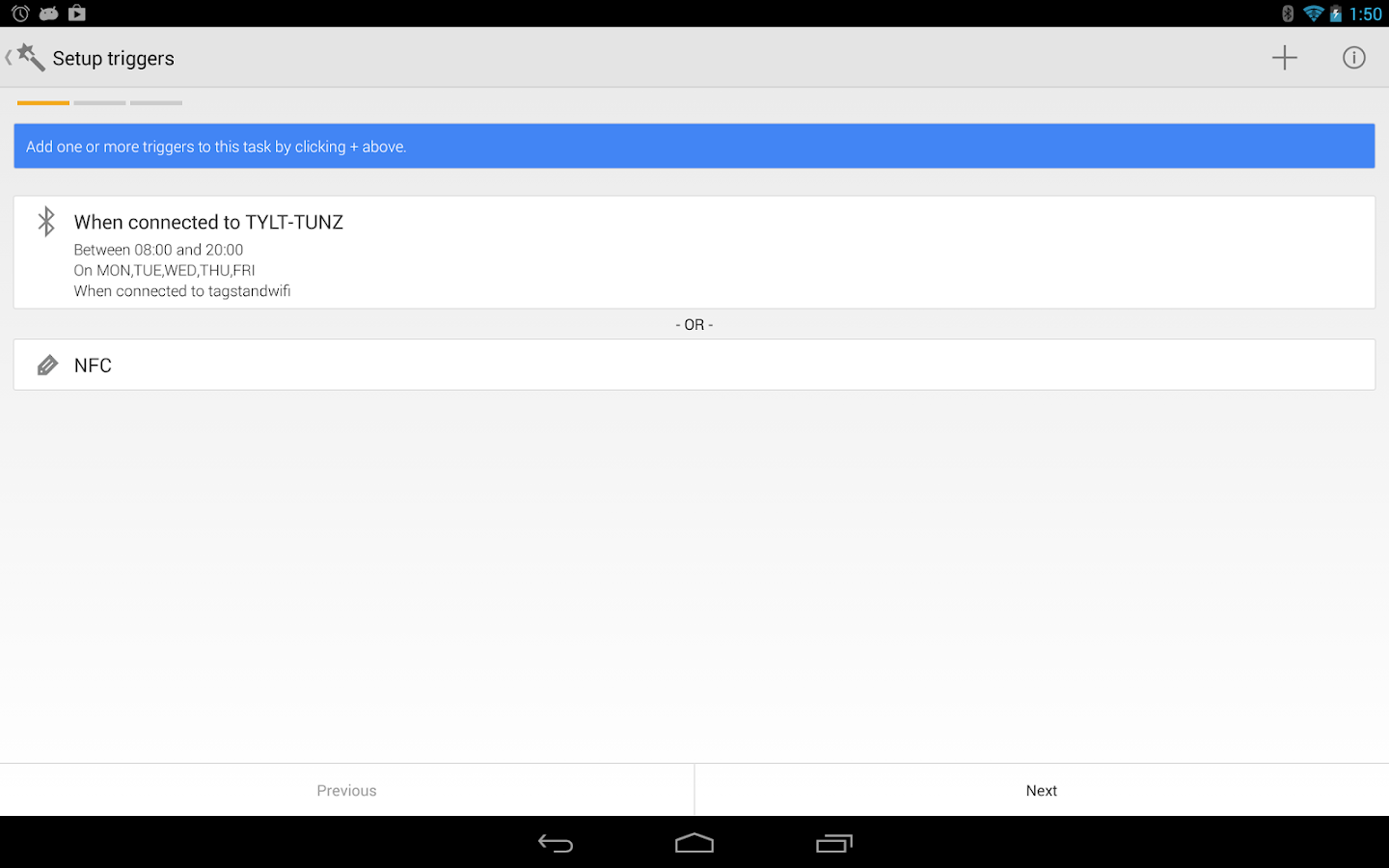 Trigger - screenshot