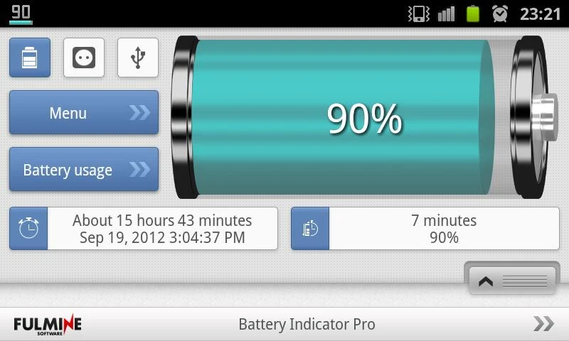  Indicateur de batterie Pro – Capture d'écran 