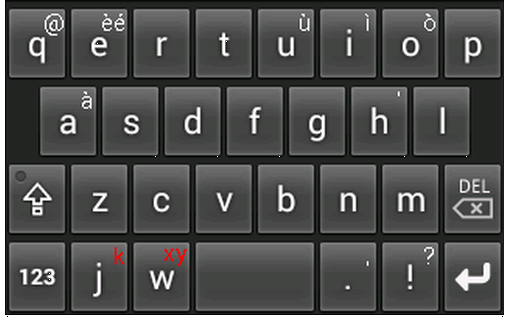 K8 Italian Keyboard