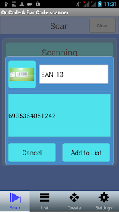 QR Code & Bar Code scanner Screenshots 0