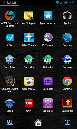 【免費個人化App】Blue Android Next Launcher 3D-APP點子