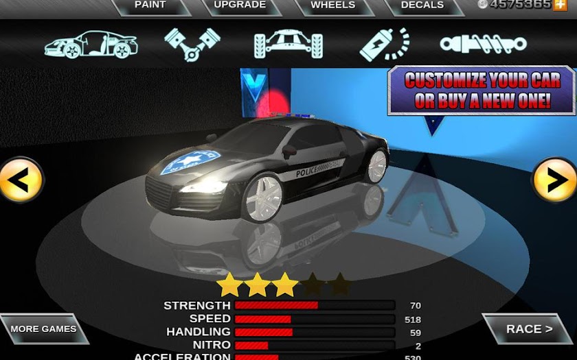 Crazy Driver Police Duty 3D Screen 1
