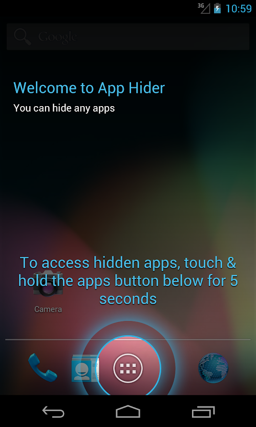 Android application App Hider screenshort